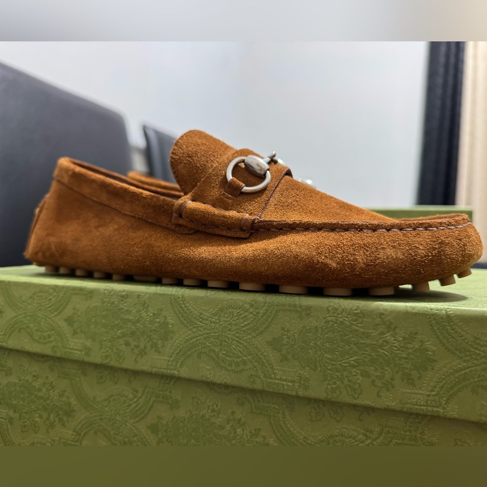 Gucci loafers moccasin leather